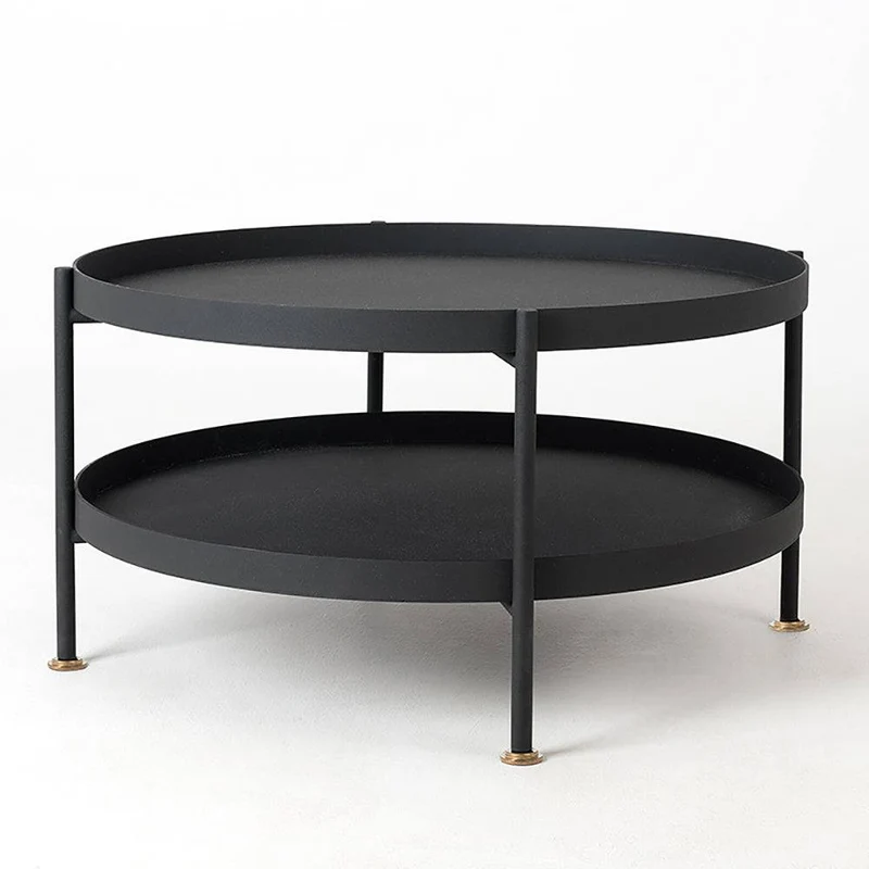 Tavolino da Caffè HANNA METAL 60 - Nero