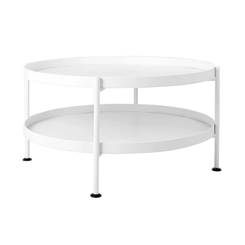 Tavolino da Caffè HANNA METAL 80 - Bianco