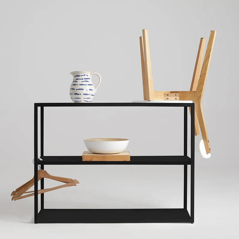 Libreria HYLLER METAL 100x75 - Nero