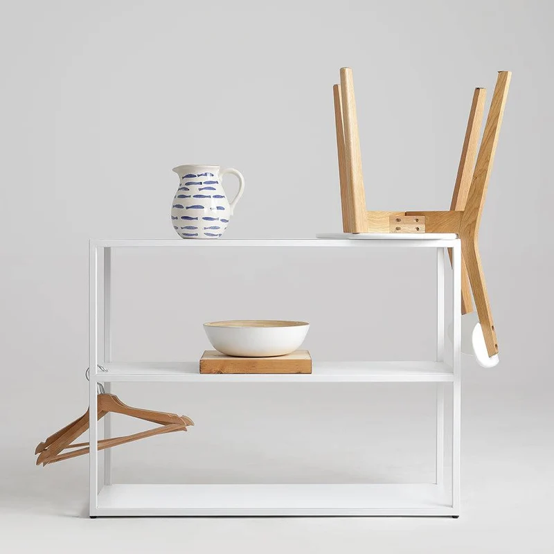 Libreria HYLLER METAL 100x75 - Bianco