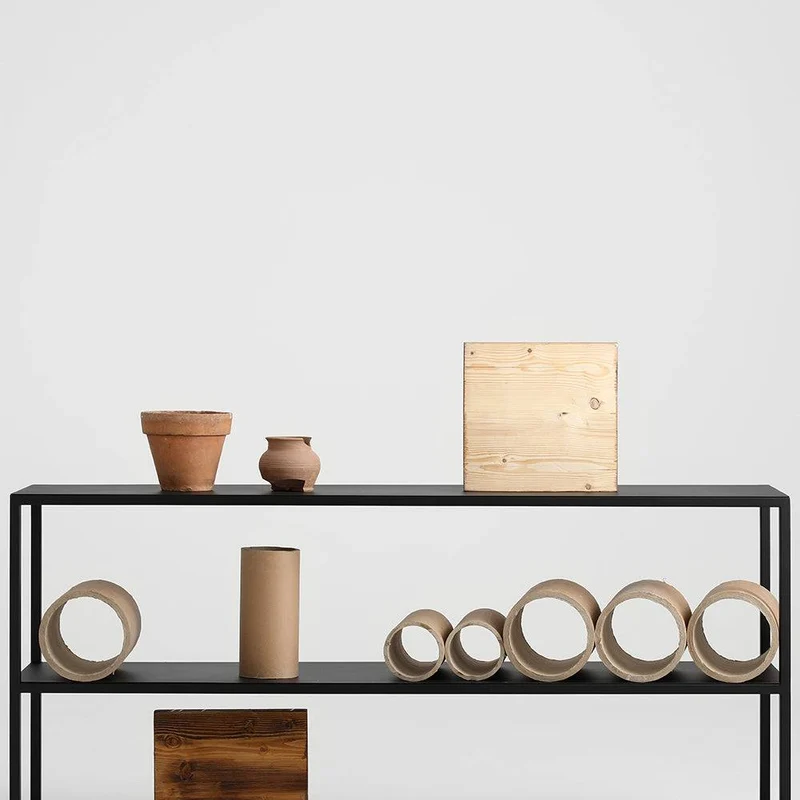 Libreria HYLLER METAL 150x75 - Nero