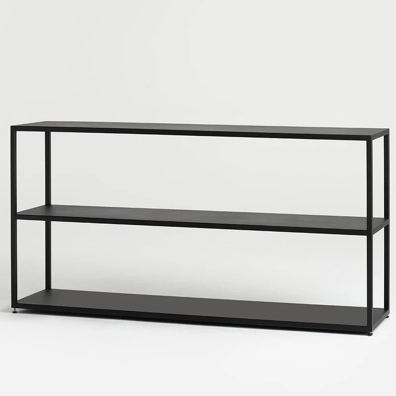 Libreria HYLLER METAL 150x75 - Nero