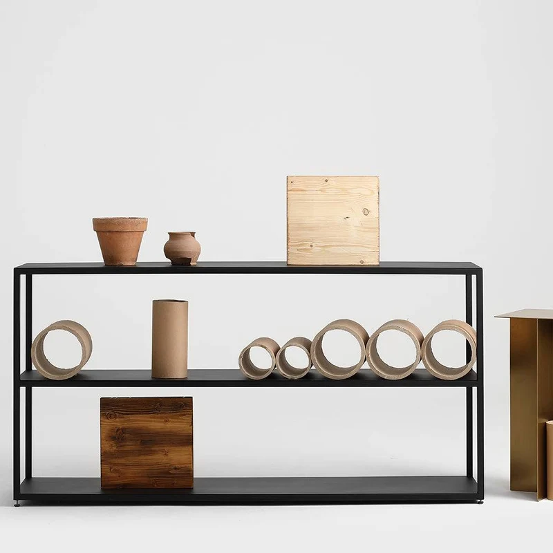 Libreria HYLLER METAL 150x75 - Nero