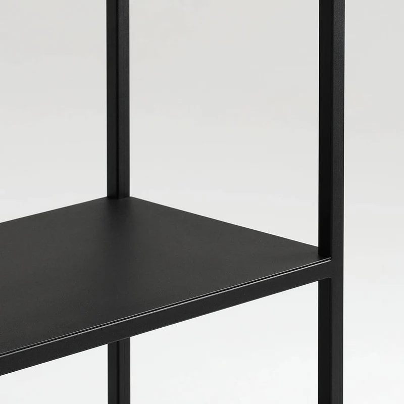 Libreria HYLLER METAL 150x75 - Nero
