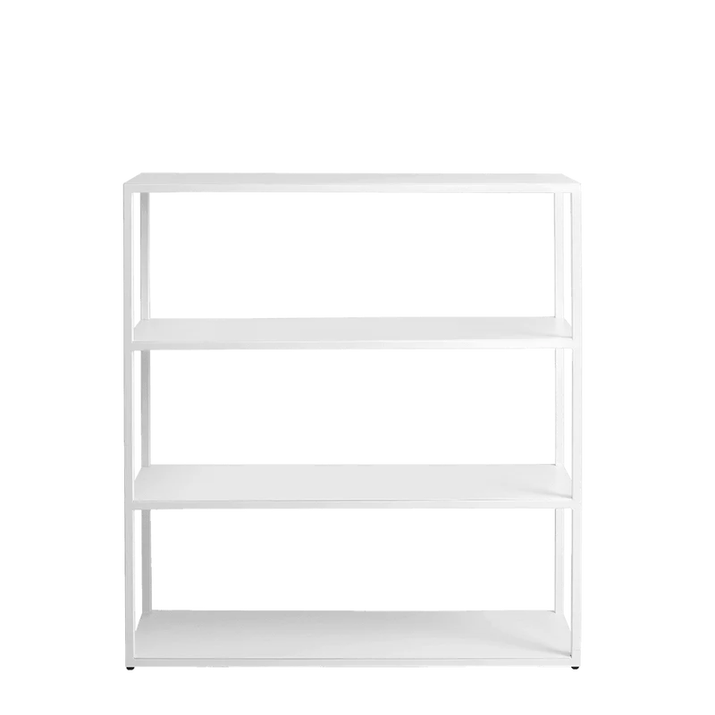 Libreria HYLLER METAL 100x110, bianco