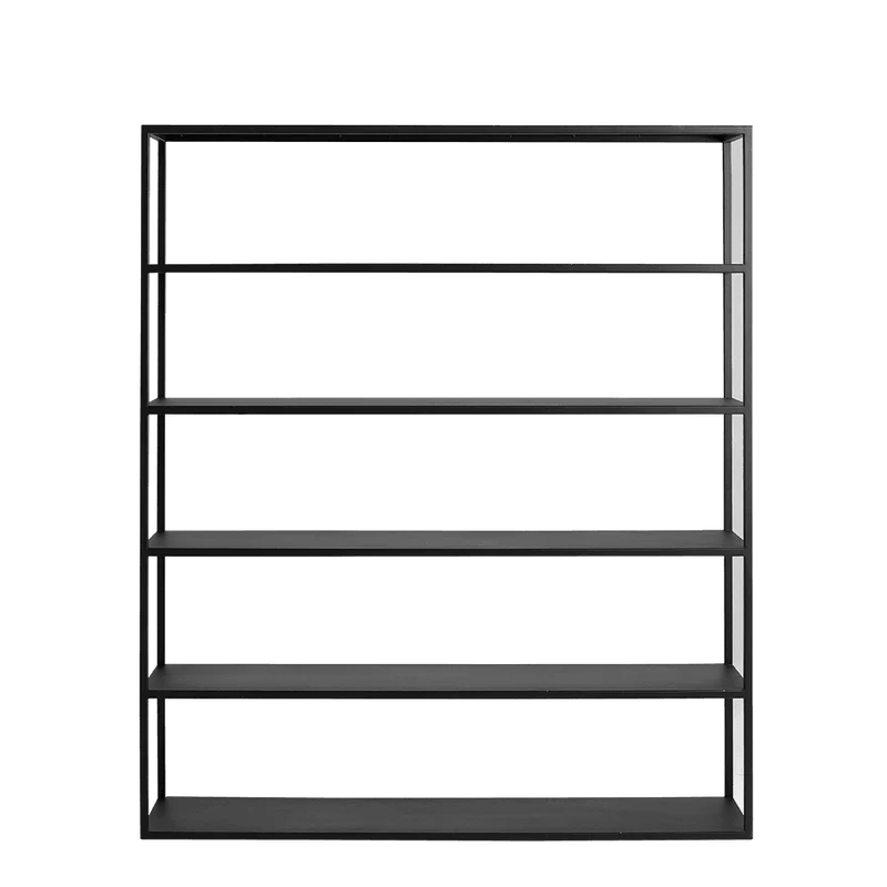Libreria HYLLER METAL 150x180, nero