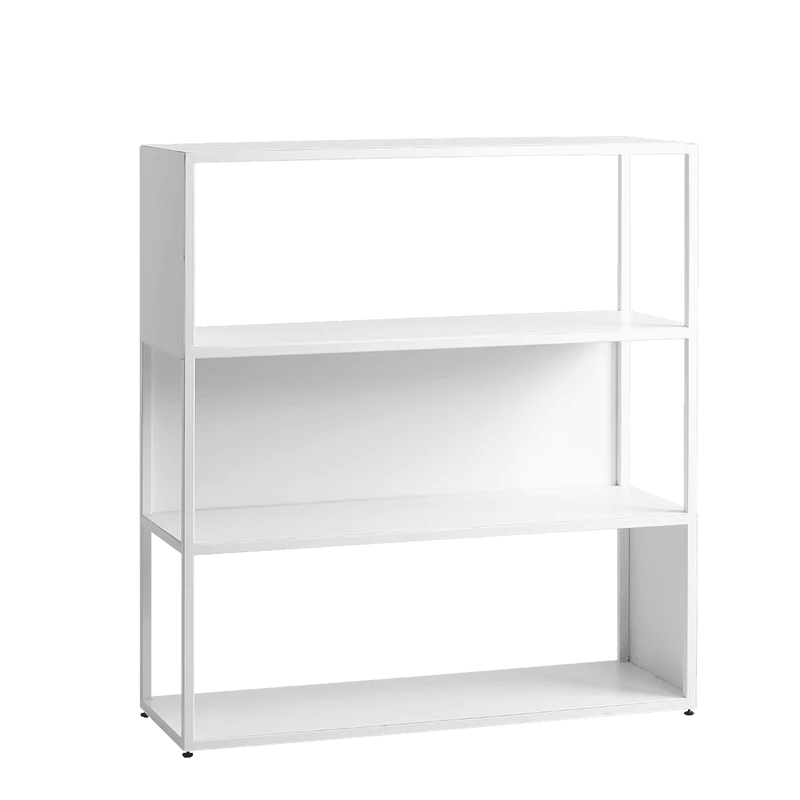 Libreria HYLLER SIDE METAL 100x110, bianco