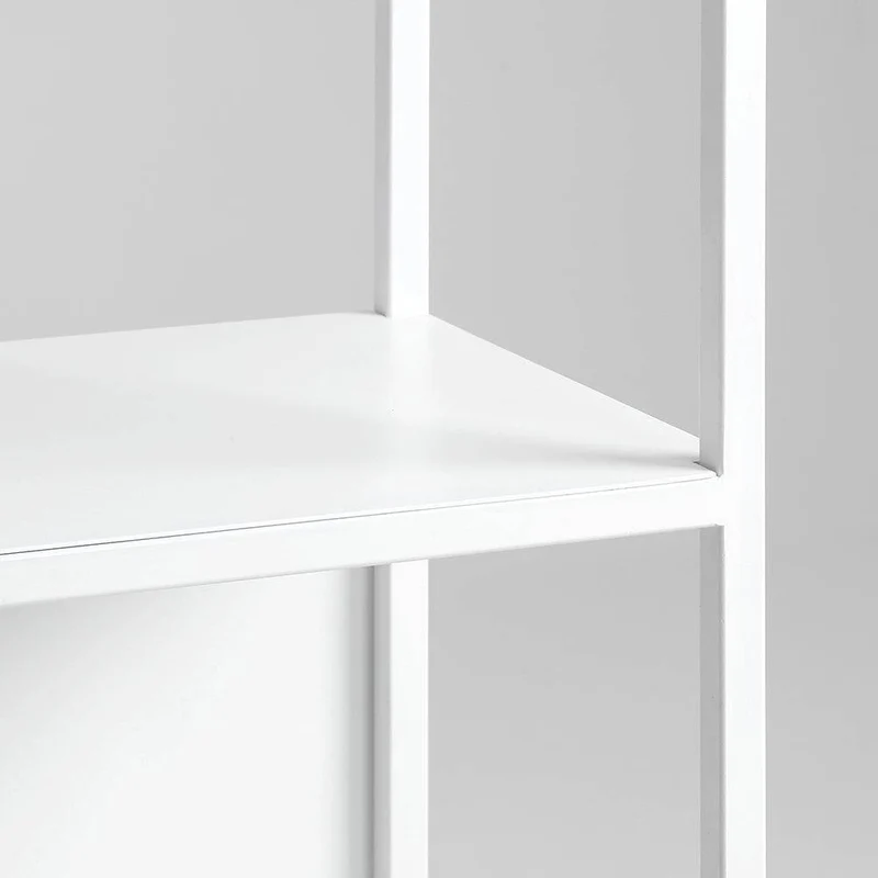 Libreria HYLLER SIDE METAL 100x110, bianco