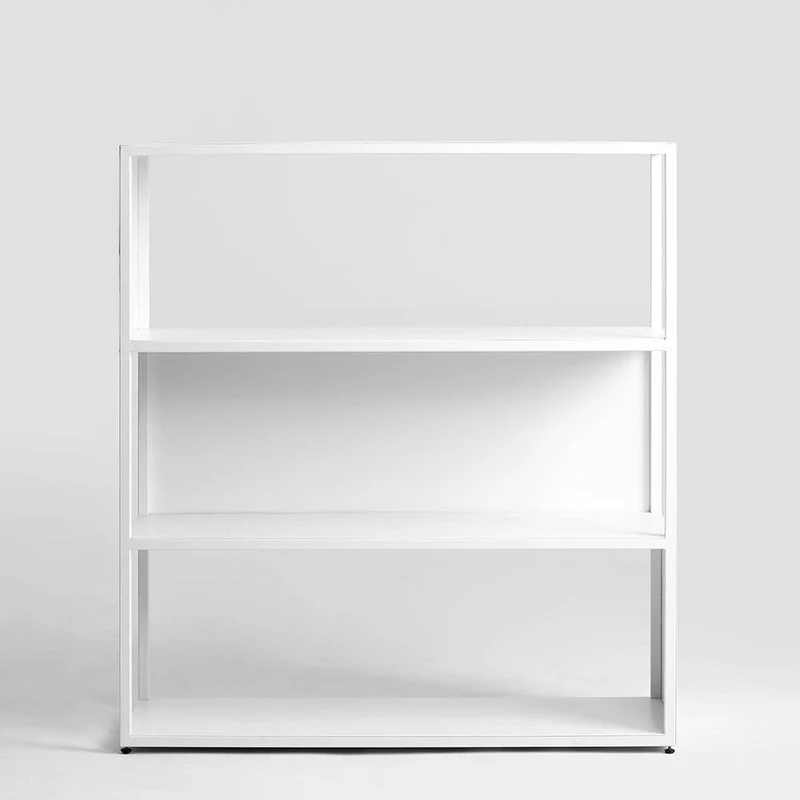 Libreria HYLLER SIDE METAL 100x110, bianco