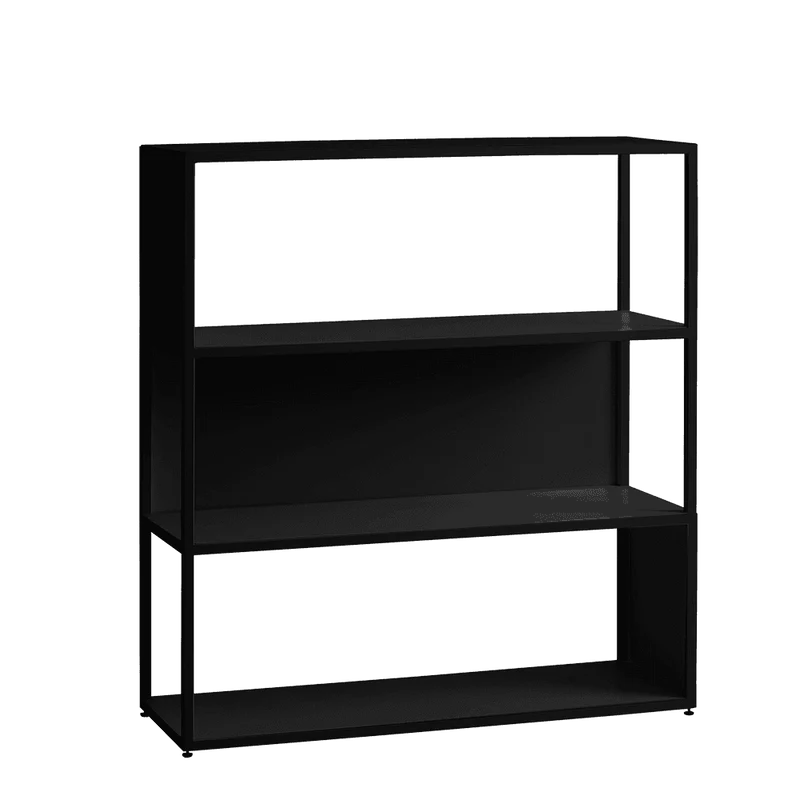 Libreria HYLLER SIDE METAL 100x110 nero