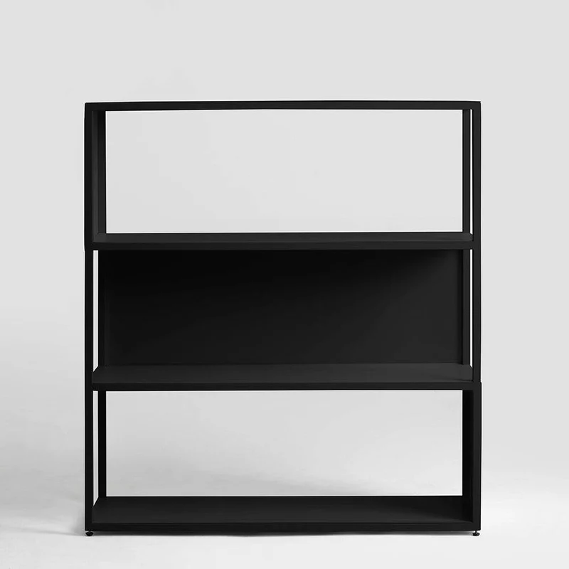 Libreria HYLLER SIDE METAL 100x110 nero