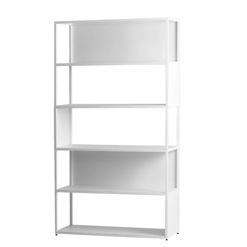 Libreria HYLLER SIDE METAL 100x180 bianco