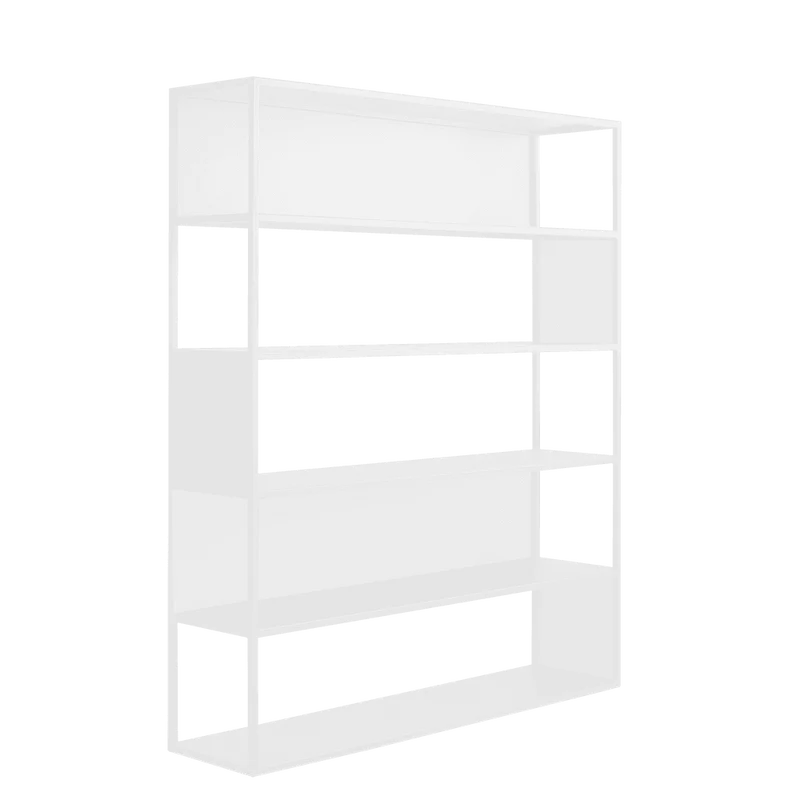 Libreria HYLLER SIDE METAL 150x180 bianco