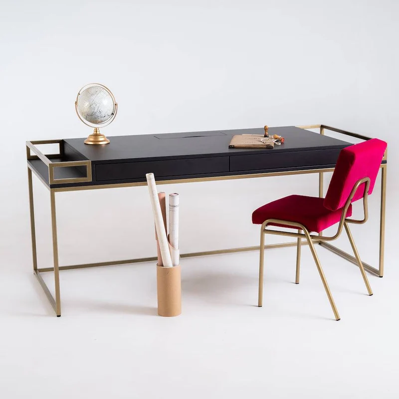 Scrivania K16 Nero 180 - Oro