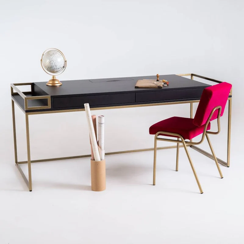 Scrivania K16 Nero 160 - Oro