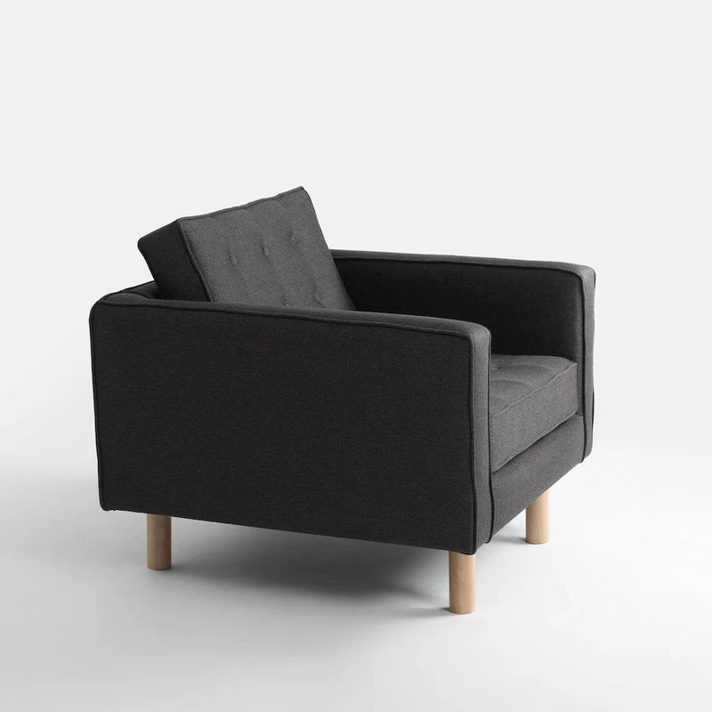 Poltrona TOPIC WOOD, Carbon, Legno Naturale