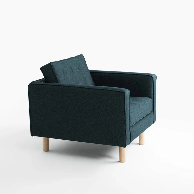 Poltrona TOPIC WOOD, Deep Sea, Naturale