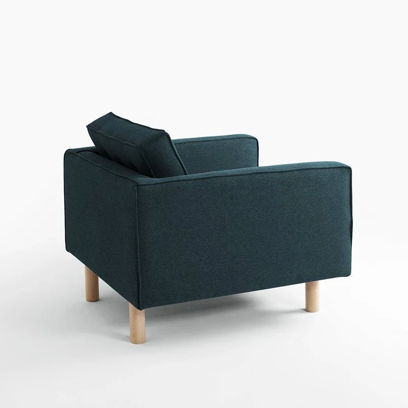 Poltrona TOPIC WOOD, Deep Sea, Naturale