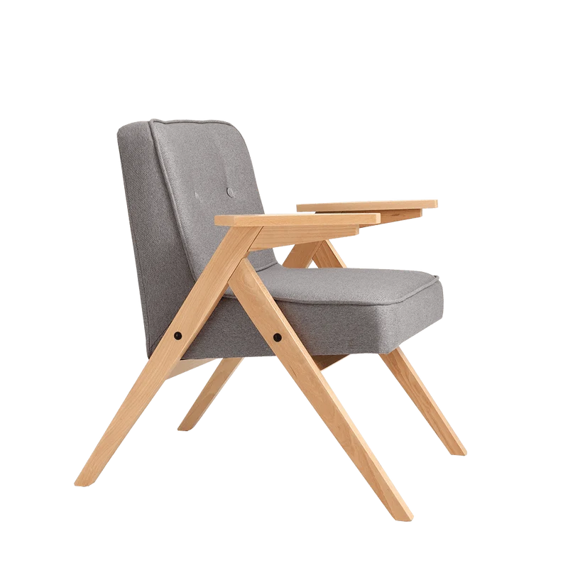 Poltrona VINC Steel, Naturale