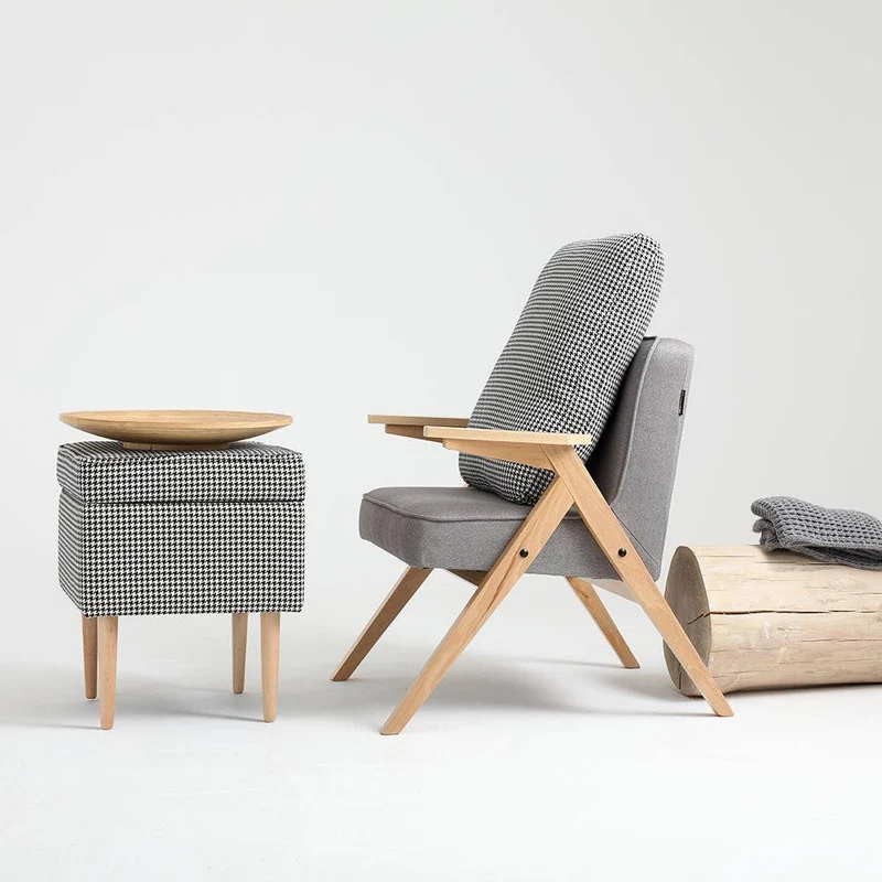 Poltrona VINC Steel, Naturale