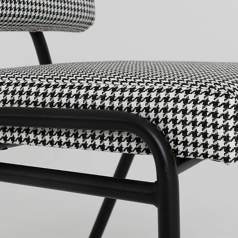 Sedia SIMPLE - pied de poule, nero