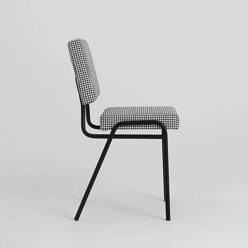 Sedia SIMPLE - pied de poule, nero