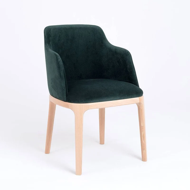 Sedia LULU con Braccioli - Verde Bottiglia