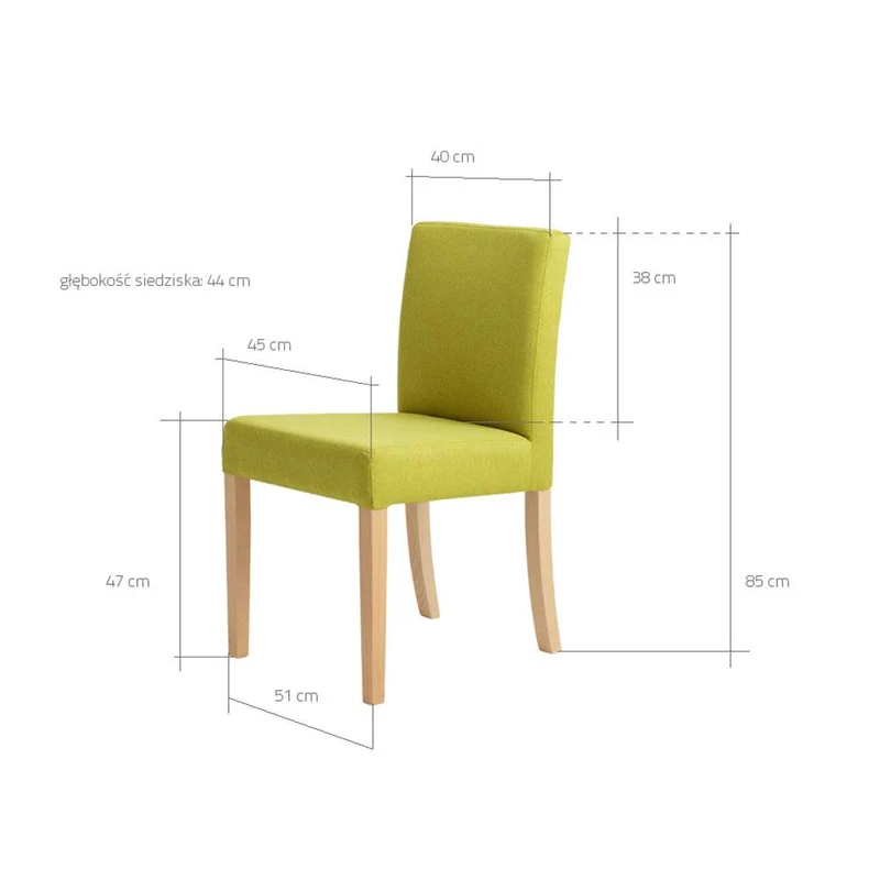Sedia Wilton Sea Breeze, Naturale