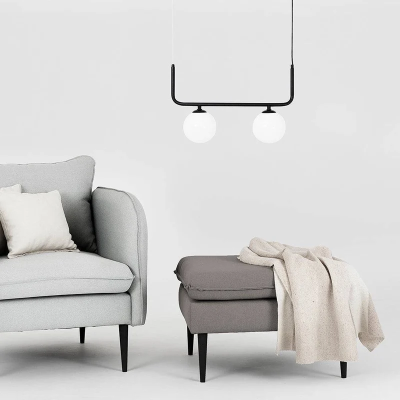 Pouf POSH Nero - Acciaio