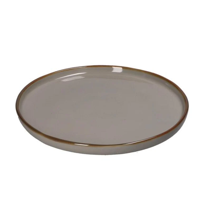 PIATTO TESO D. 21CM GRIGIO PERLA CONCERTO GLAM