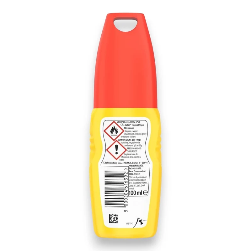 Repellente spray per zanzare con protezione immediata 100 ml
