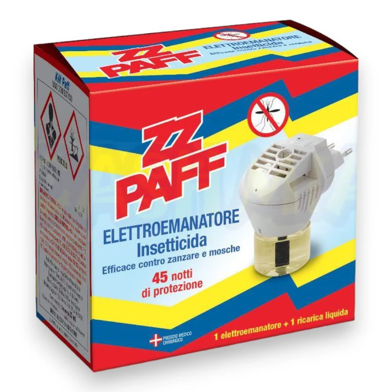 Diffusore liquido antimosche e antizanzare con base e 1 ricarica