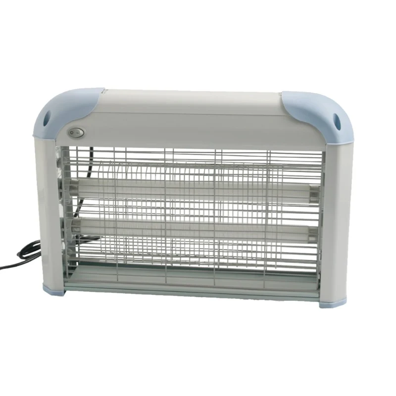 Elettro sterminatore zanzariera elettrica in alluminio a 2 lampade per esterno - 27 x 12 x H26 cm