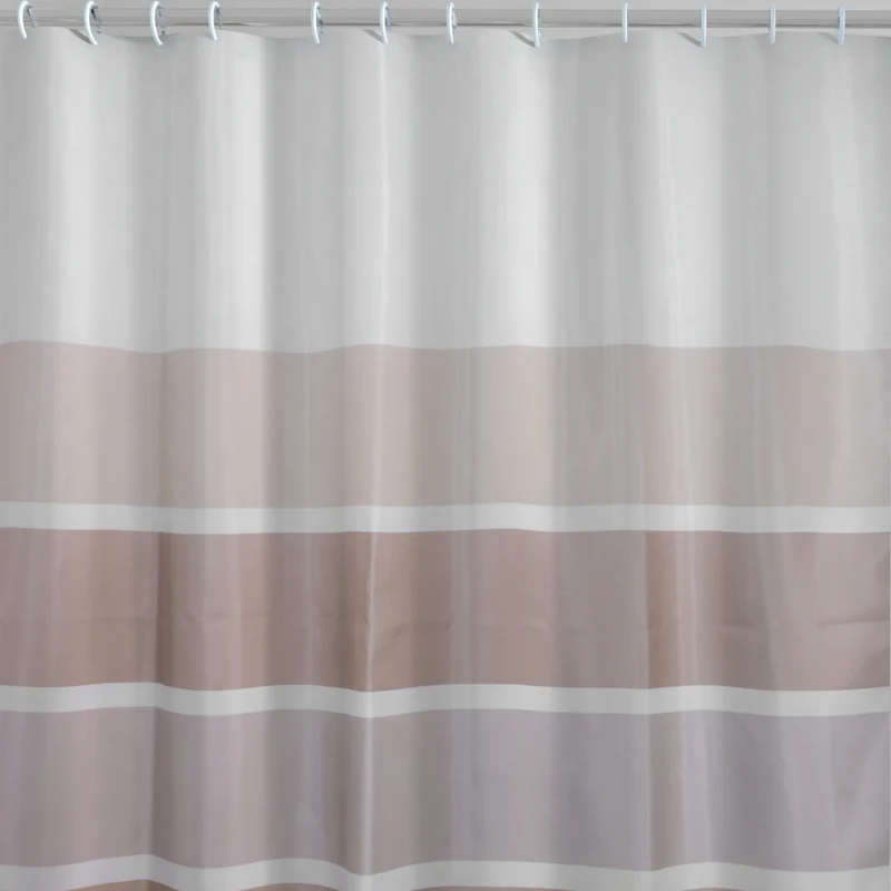 Tenda doccia bagno in poliestere spiaggia beige/marrone