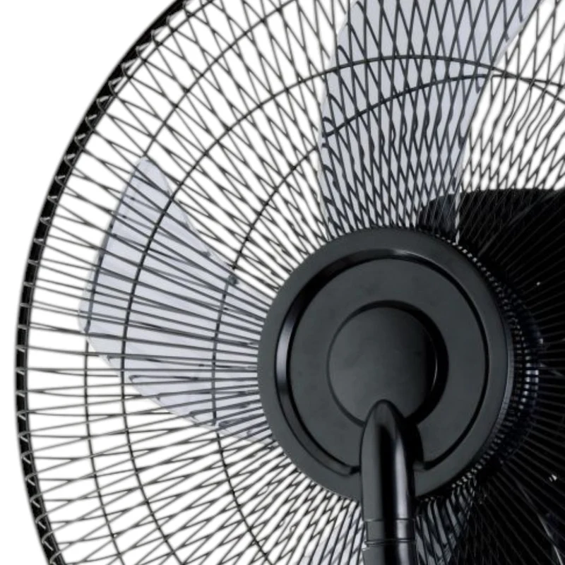 Ventilatore multifunzione a 3 pale con ruote e nebulizzatore 90W display led Nebuly