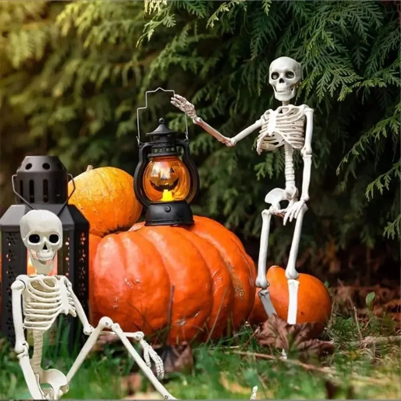 Halloween Garden Skeleton with Movable Joints for Home and Parties
