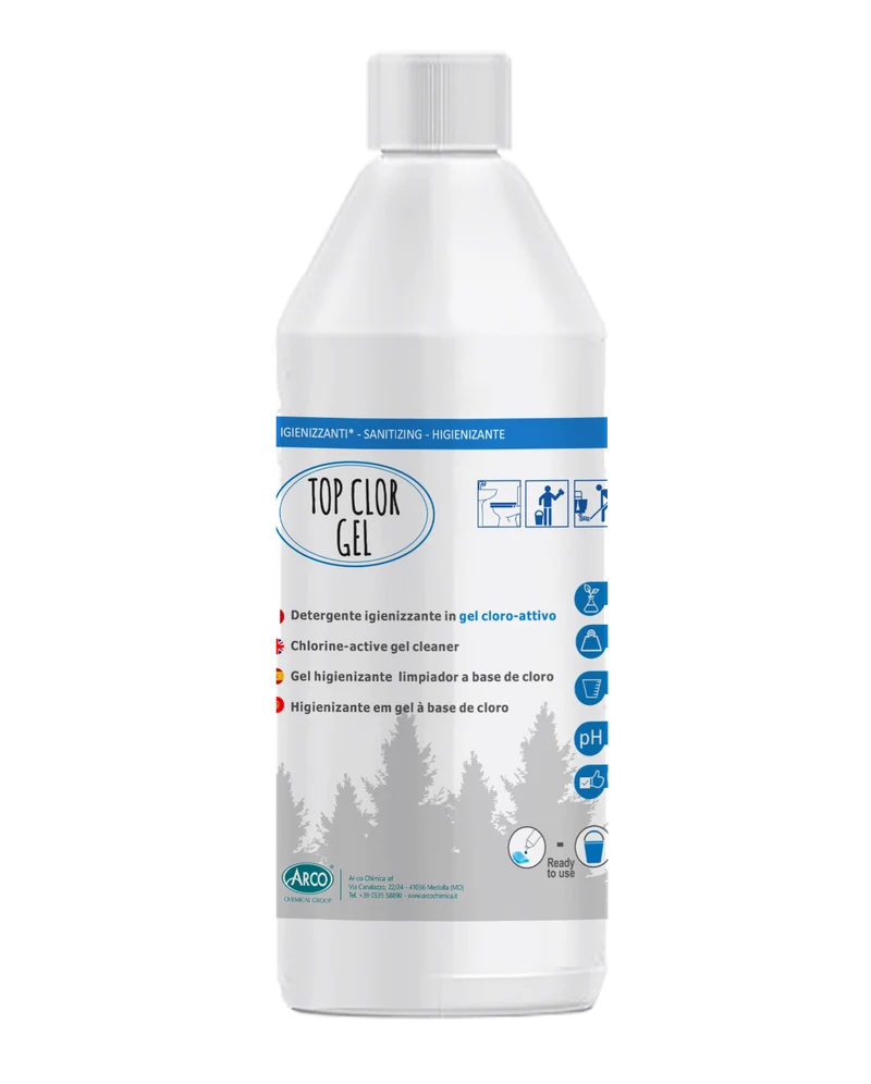Detergente igienizzante gel clorattivo Arco Chimica Top Clor Gel 750 ml DISPONIBILE IN 10 GIORNI LAVORATIVI