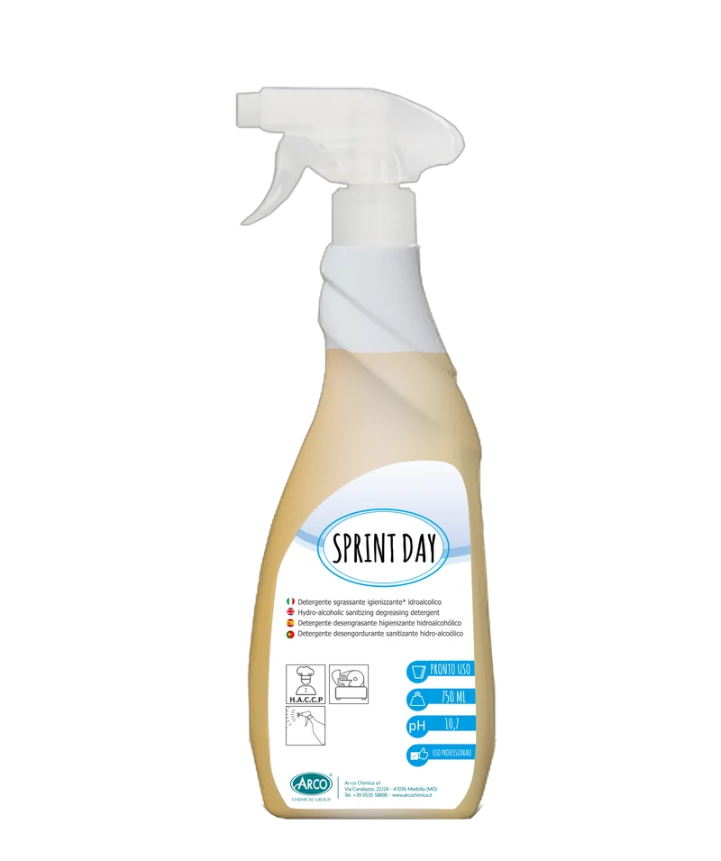 Detergente igienizzante sgrassante Arco Chimica Sprint Day 12x750 ml