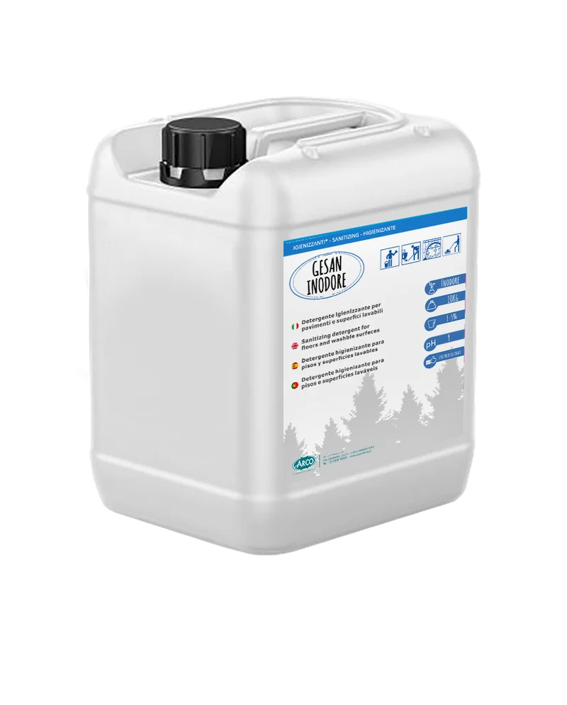 Detergente igienizzante ad alta concentrazione inodore Arco Chimica Gesan Inodore 10 kg DISPONIBILE IN 10 GIORNI LAVORATIVI