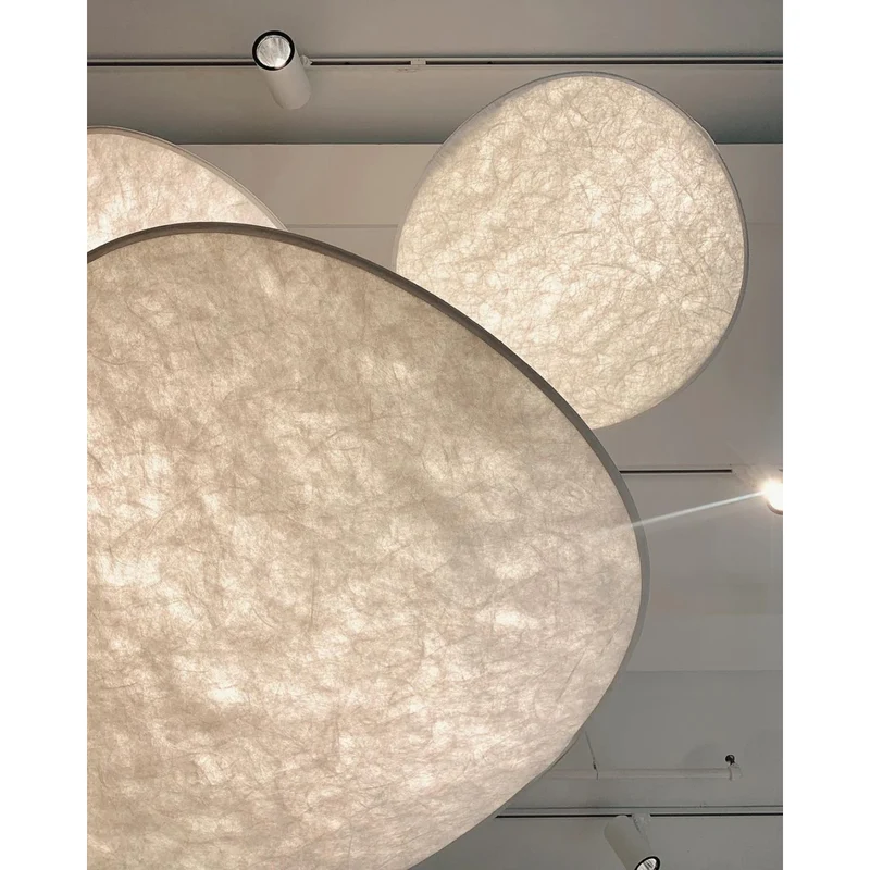 Pendant Light for the Living Room, Bedroom, and Above the Table with a Minimalist Textured Shade