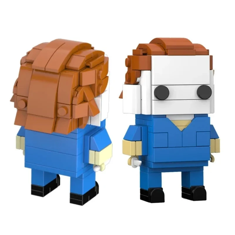 Halloween Haunted House on the Hill Construction Blocks with Figurine for Older Children