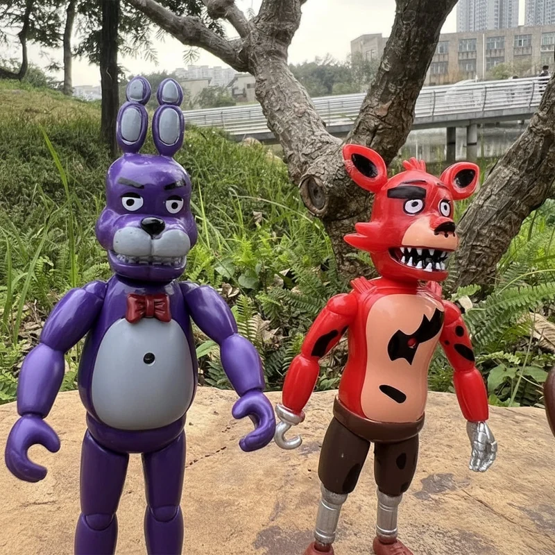 Halloween Action Figures Set of 5 for Children with Movable Joints and LED Lights Gift for Ages 8