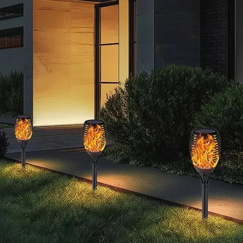 Halloween Solar Garden Torch Lamp with Flickering Flame Effect for the Balcony