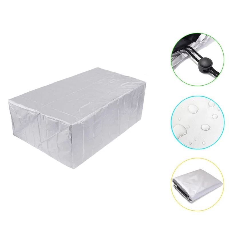Waterproof Cover for Garden Chairs, Armchairs, and Balcony Furniture, Foldable, for a Table