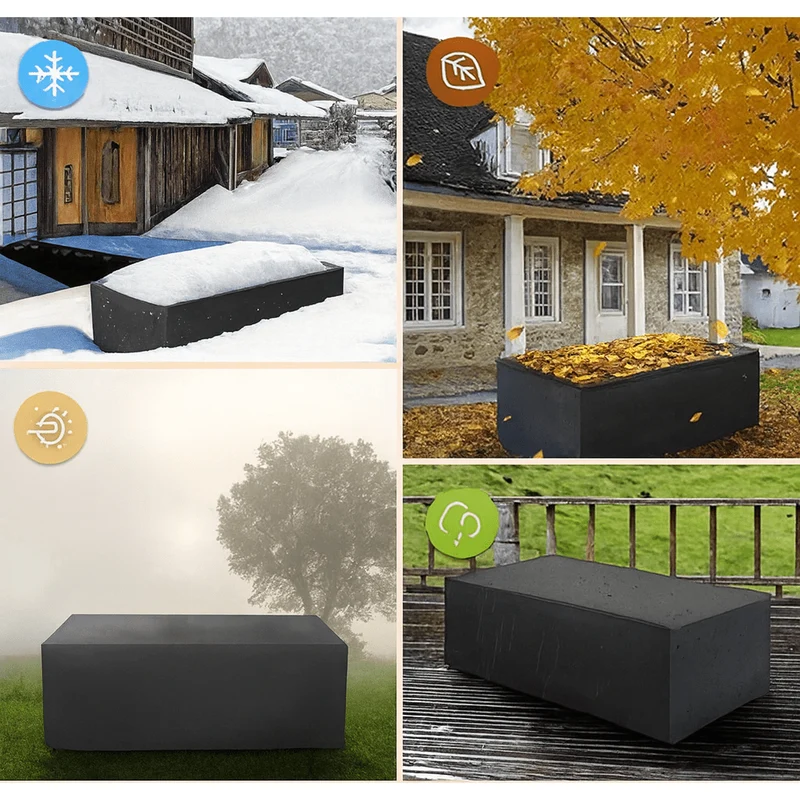 Waterproof Cover for Garden Chairs, Armchairs, and Balcony Furniture, Foldable, for a Table