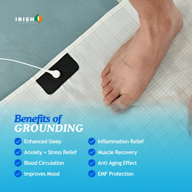 Grounding Sheet with Conductive Mesh and Connection Cable