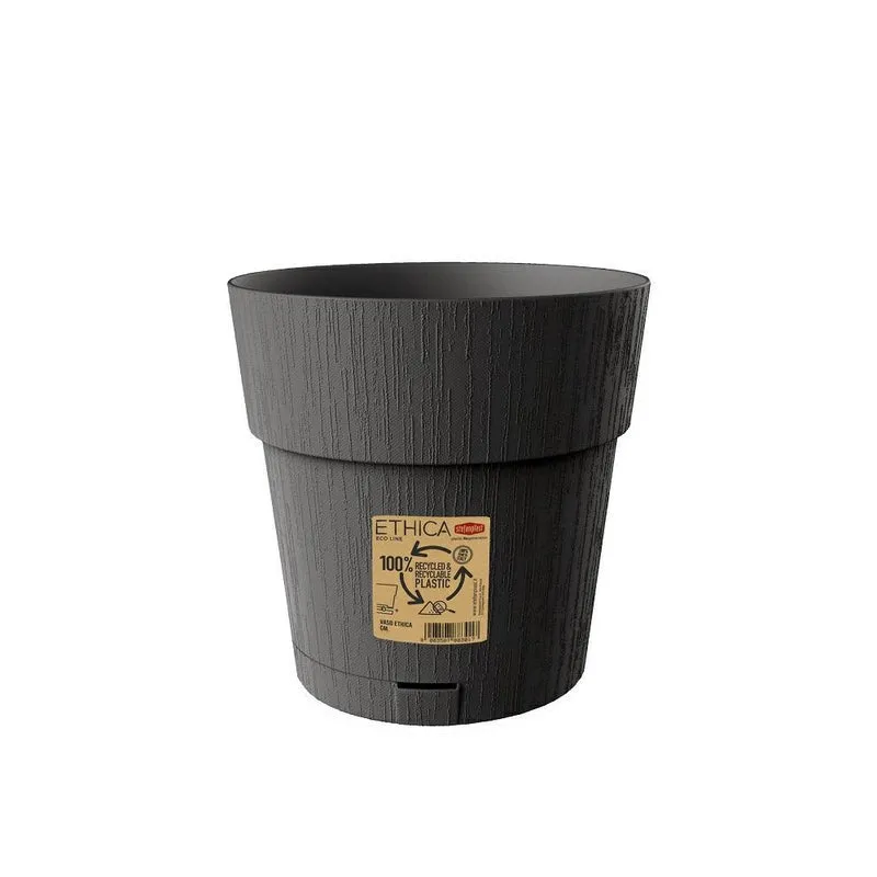 Vaso Ethica Con Riserva D.40cm Grafite