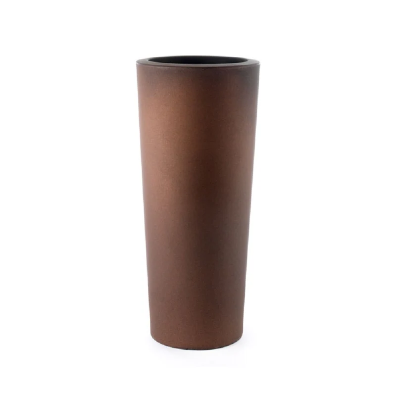 Vaso Schio Cono In Resina Bronzo 90cm