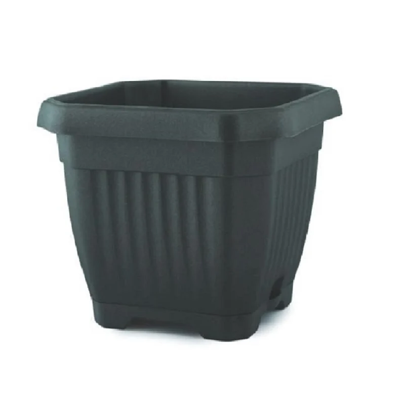Vaso Quadrato Flowerr 24x24 Cm Antracite