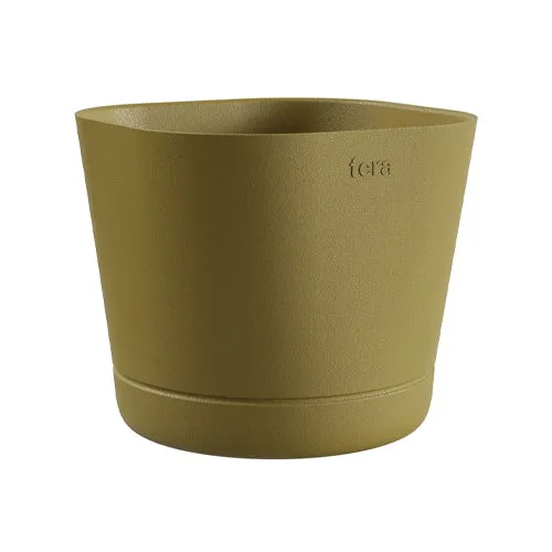 Vaso Colorado In Resina Golden Lime 15 Cm